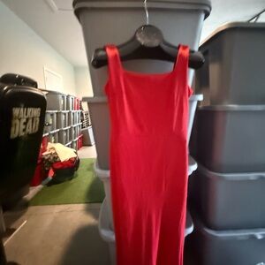 Elegant Red Sleeveless Dress p23